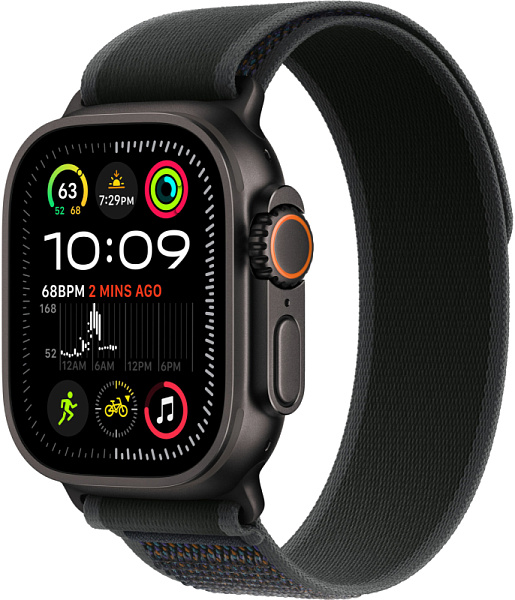 Apple Watch Ultra 2 GPS+Cellular 49mm Black Titanium Case Black Trail Loop M/L