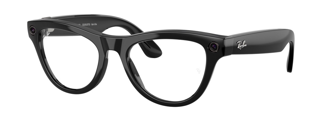Смарт-очки Ray-Ban Skyler (Gen 2) Shiny Black Clear