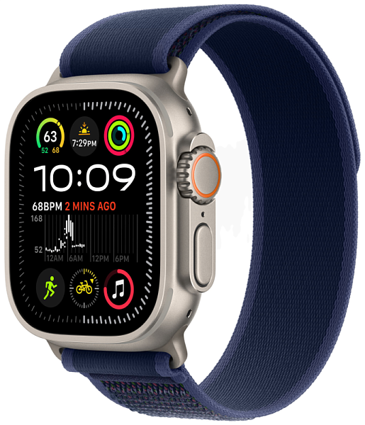 Apple Watch Ultra 2 GPS+Cellular 49mm Natural Titanium Case Blue Trail Loop M/L