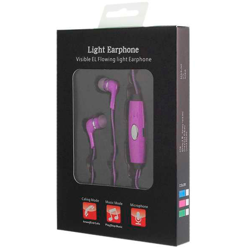 Беспроводные наушники LHT001 светящиеся, розовый