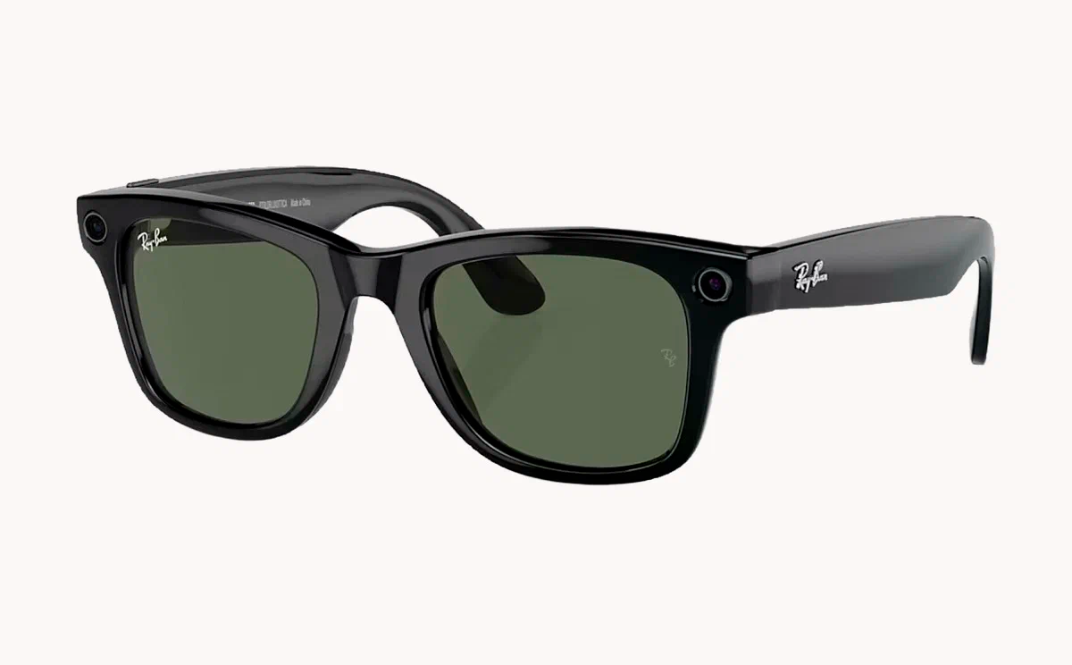 Смарт-очки Ray-Ban Wayfarer Matte Black Transitions Graphite Green M