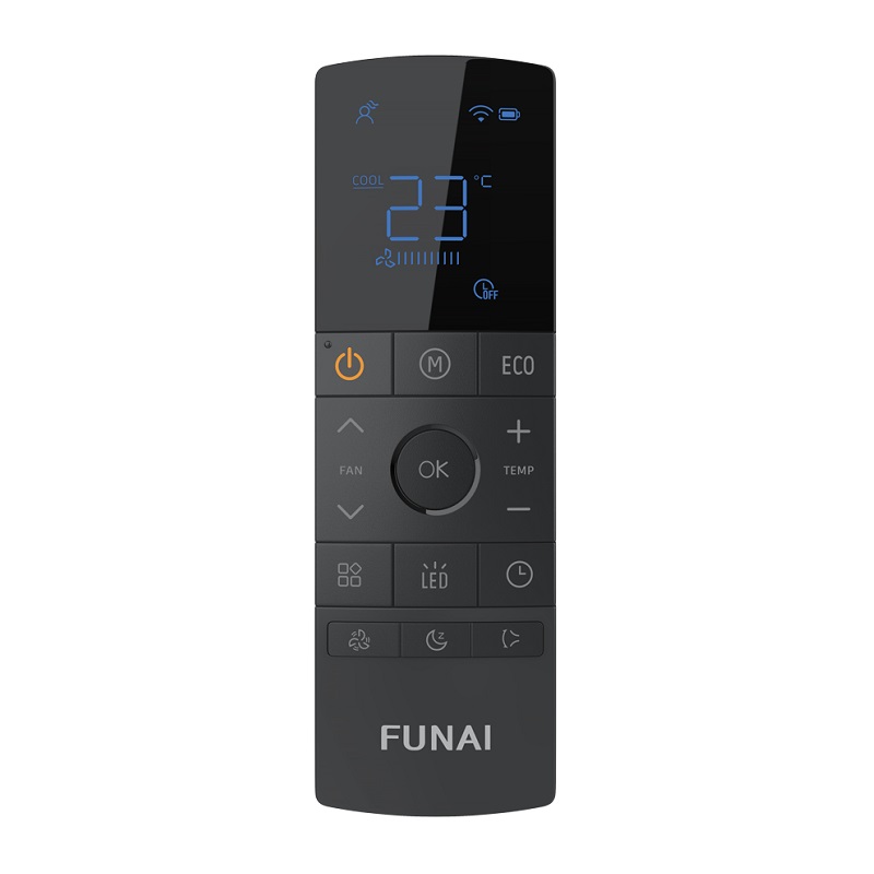 Кондиционер FUNAI AKOYA Inverter (09) 23м² RAC-I-AK25HP.D01, белый