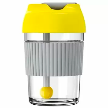 Термокружка Xiaomi Kiss Kiss Fish Rainbow BOBO Cup 365ml, серо-желтая