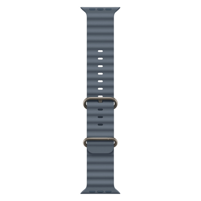 Apple Watch Ultra 3 49mm Natural Titanium Case with Anchor Blue Ocean Band