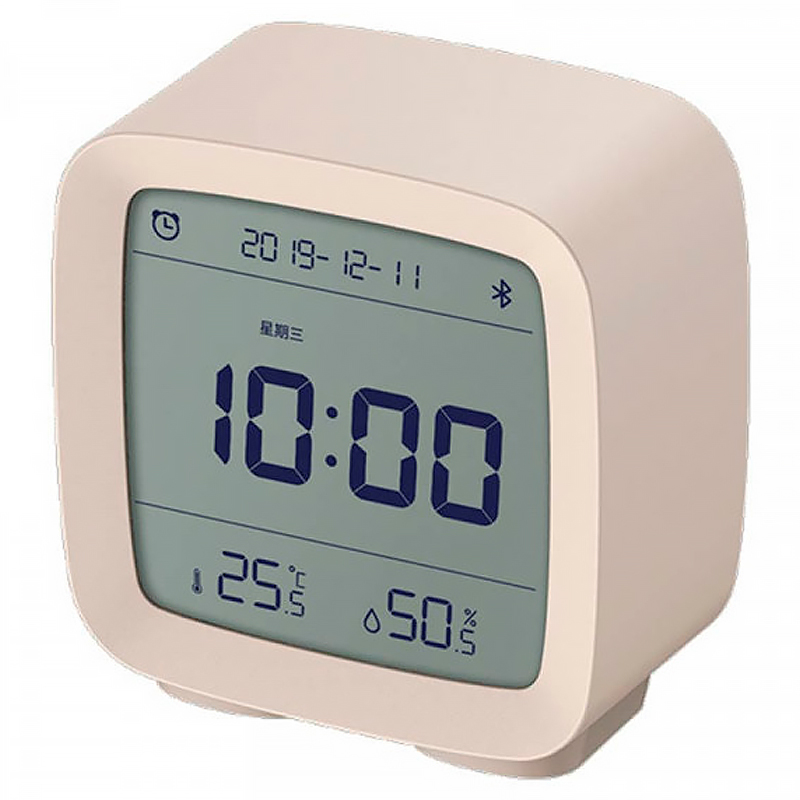 Будильник Xiaomi ClearGrass Bluetooth Thermometer Alarm Clock CGD1, бежевый