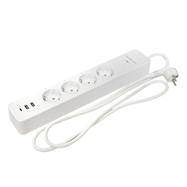 Умный удлинитель EKF Connect PRO Wi-Fi c USB, белый