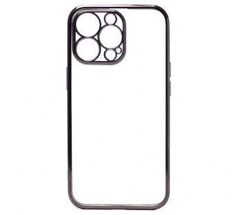 Чехол для iPhone 16 Pro Max Activ силиконовый прозраный, черная рамка