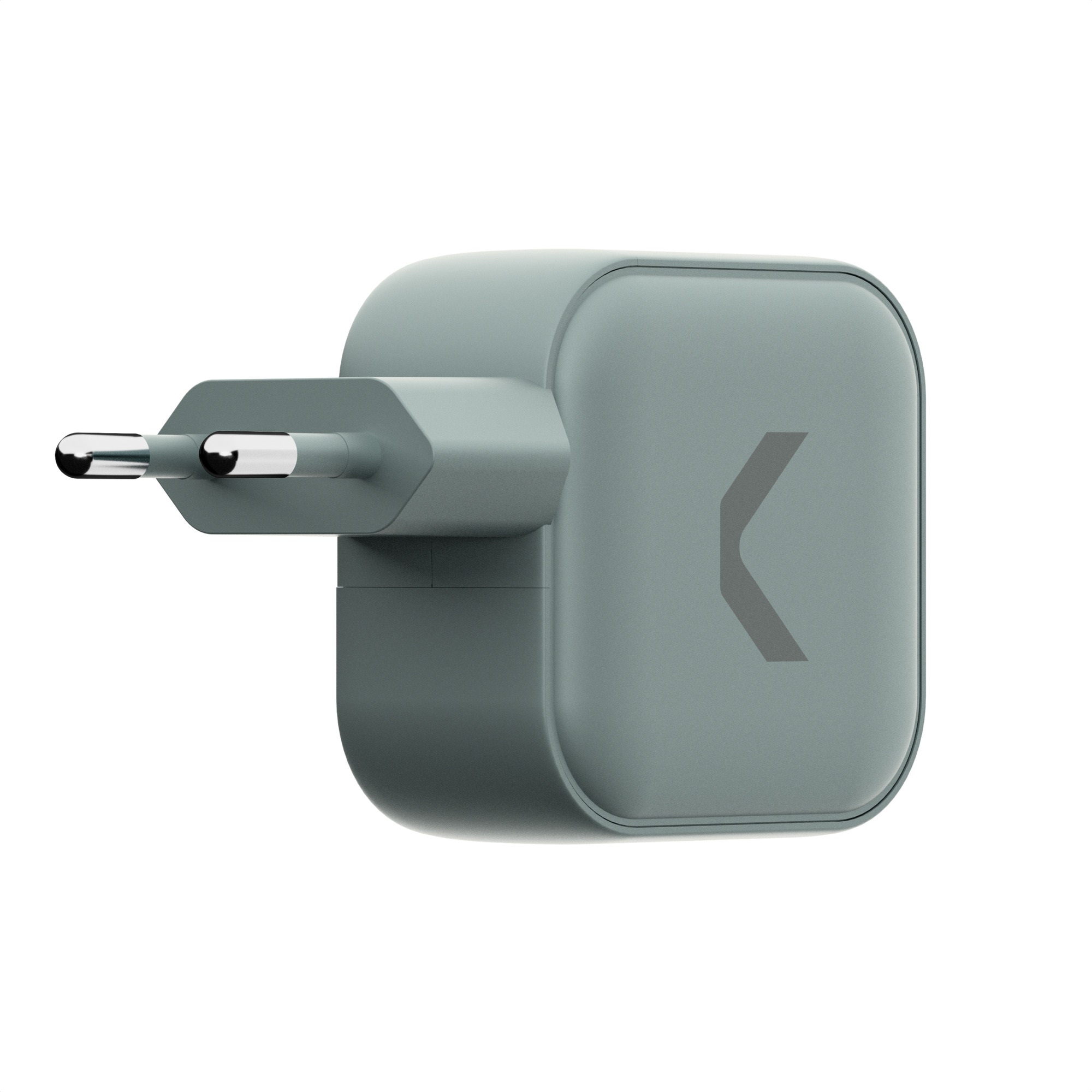 Сетевое зарядное устройство COMMO GaN 65W 2xUSB-C + USB-A, зеленый