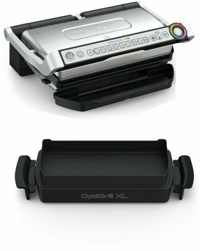 Электрогриль Tefal OptiGrill+ XL с насадкой-противнем GC724D12