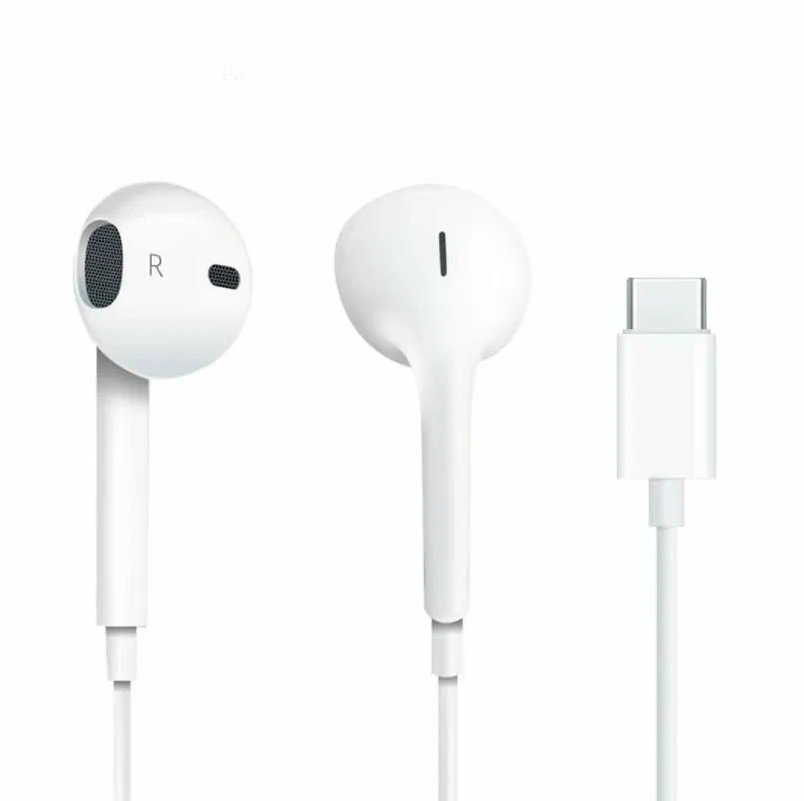 Наушники Apple Earpods Type-C с ПДУ и микрофоном