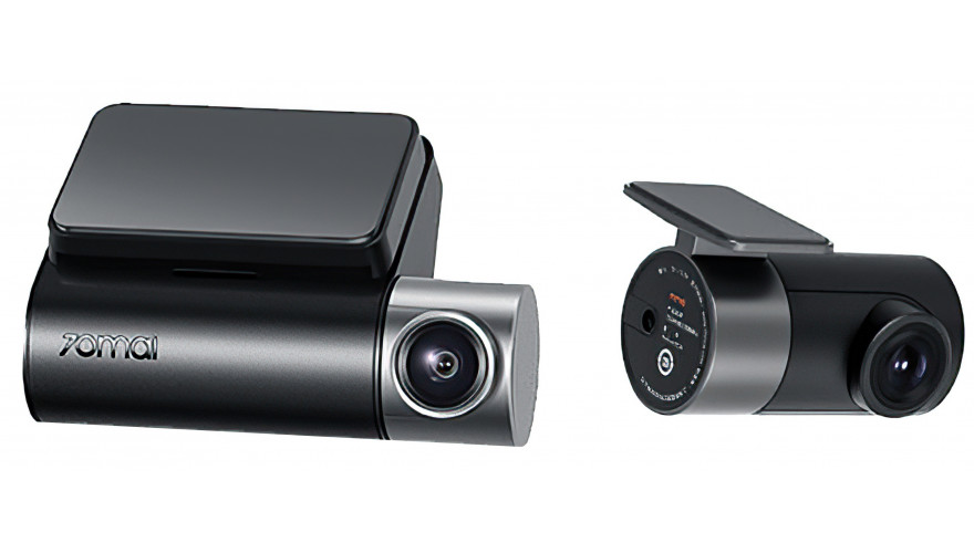 Видеорегистратор Xiaomi Dash Cam Pro Plus A500S-1 + Rear Cam Set RC06, 2 камеры, GPS, черный