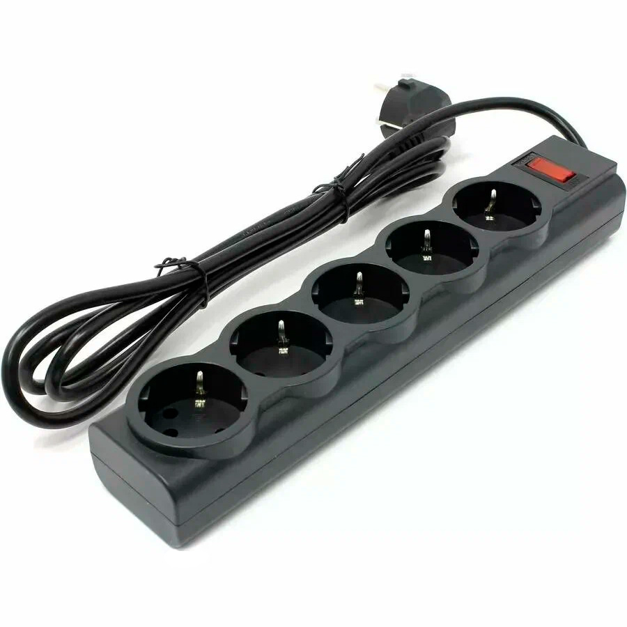 Сетевой фильтр Defender ES LARGO 3, черный