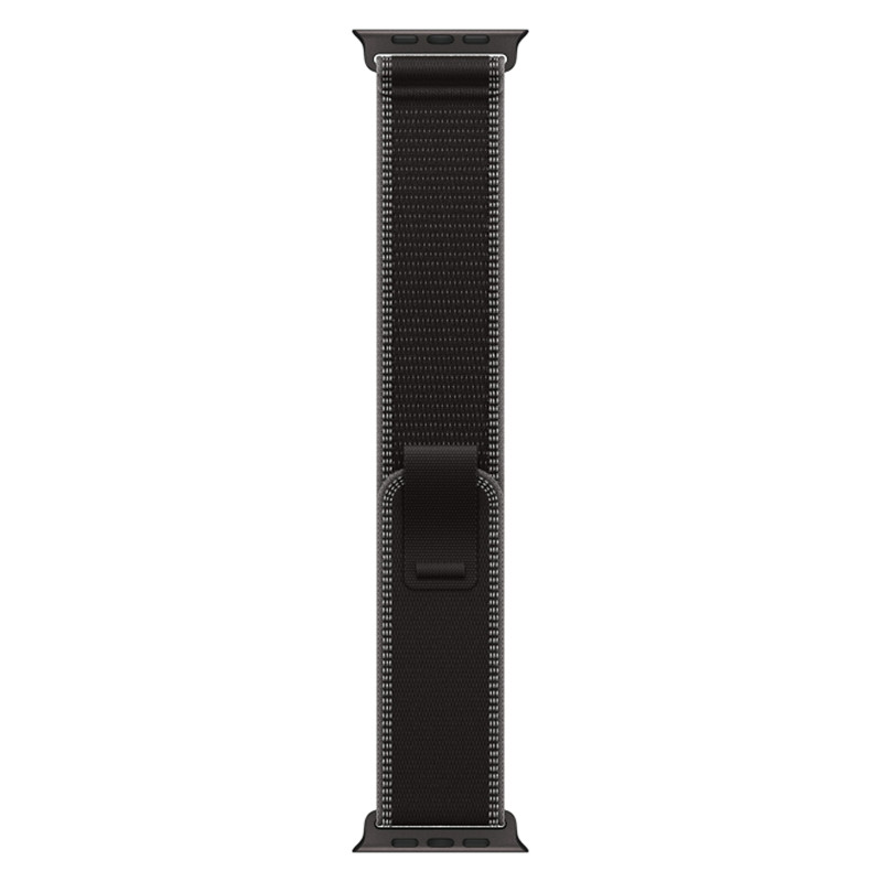 Apple Watch Ultra 3 49mm Black Titanium Case with Black Trail Loop S/M