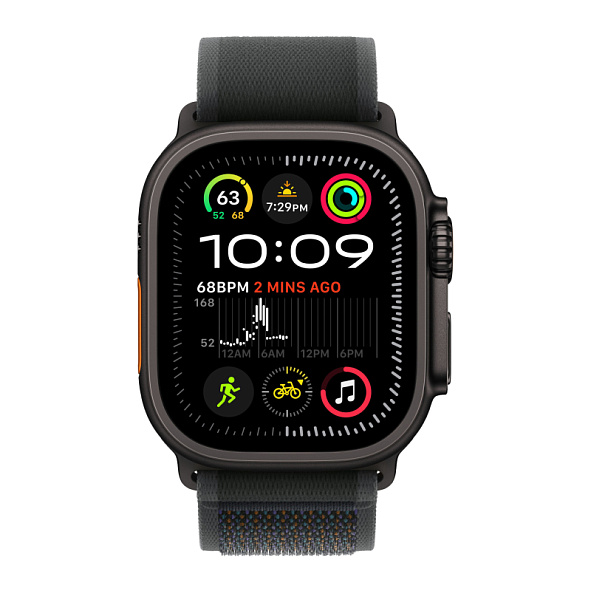 Apple Watch Ultra 2 GPS+Cellular 49mm Black Titanium Case Black Trail Loop M/L