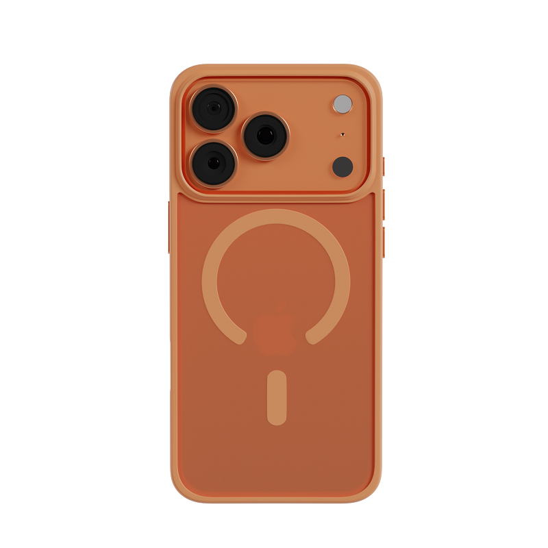 Чехол для iPhone 17 Pro AceCase Soft Rim, Orange