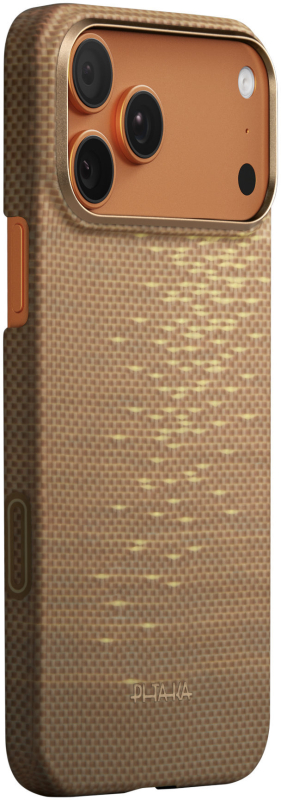 Чехол для iPhone 17 Pro Pitaka Ultra-Slim Case, Golden Glint