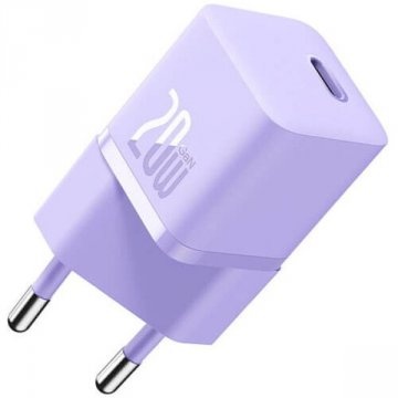 Сетевое зарядное устройство Baseus GaN5 Fast Charger Mini 1C 20W, фиолетовый