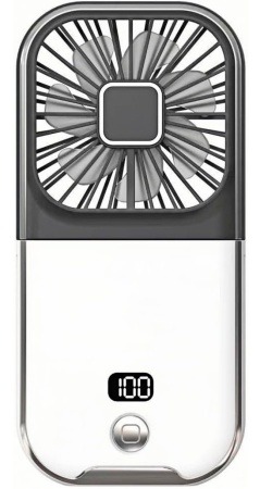 Портативный вентилятор Xiaomi F30 Pro 3000mAh, черно-белый