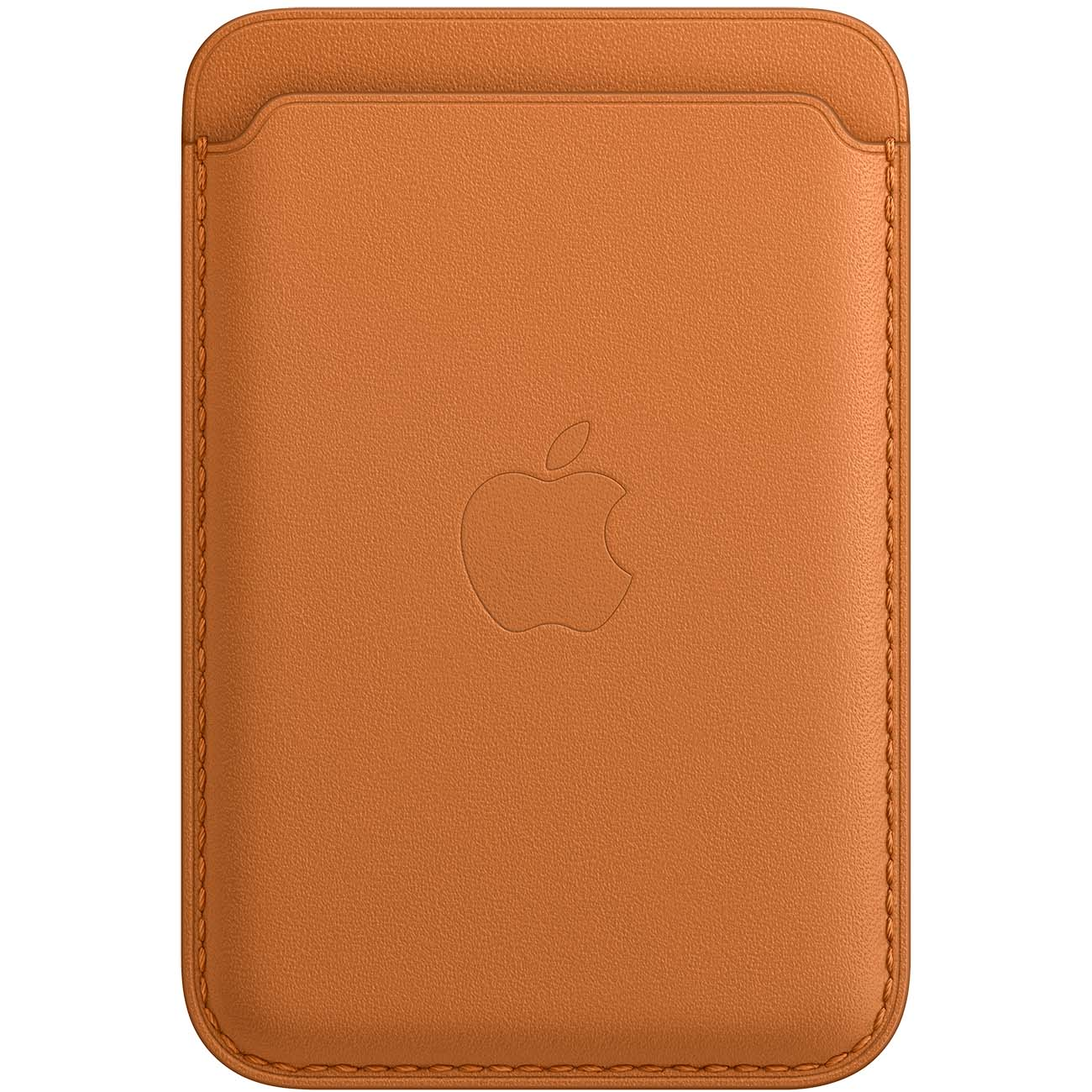 Кардхолдер для Apple iPhone Leather Wallet MagSafe (Анимация), Golden Brown