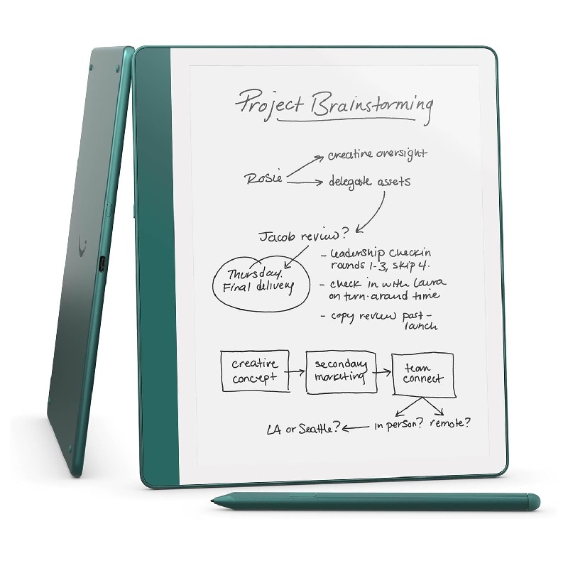 Электронная книга 10.2" Amazon Kindle Scribe Premium Pen Gen 11 | 64GB 2024, Metallic Jade