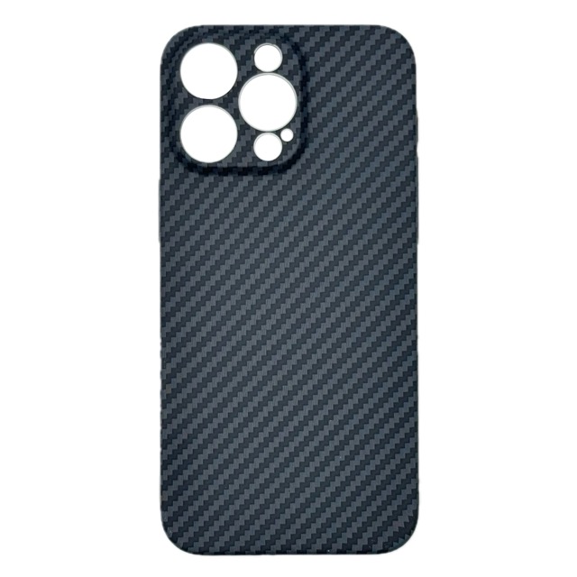 Чехол для iPhone 15 Pro Max Luxo Carbon High-Quality Case, черный ver1