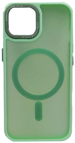 Чехол для iPhone 15 EDIVIA Sleek Design with MagSafe, салатовый