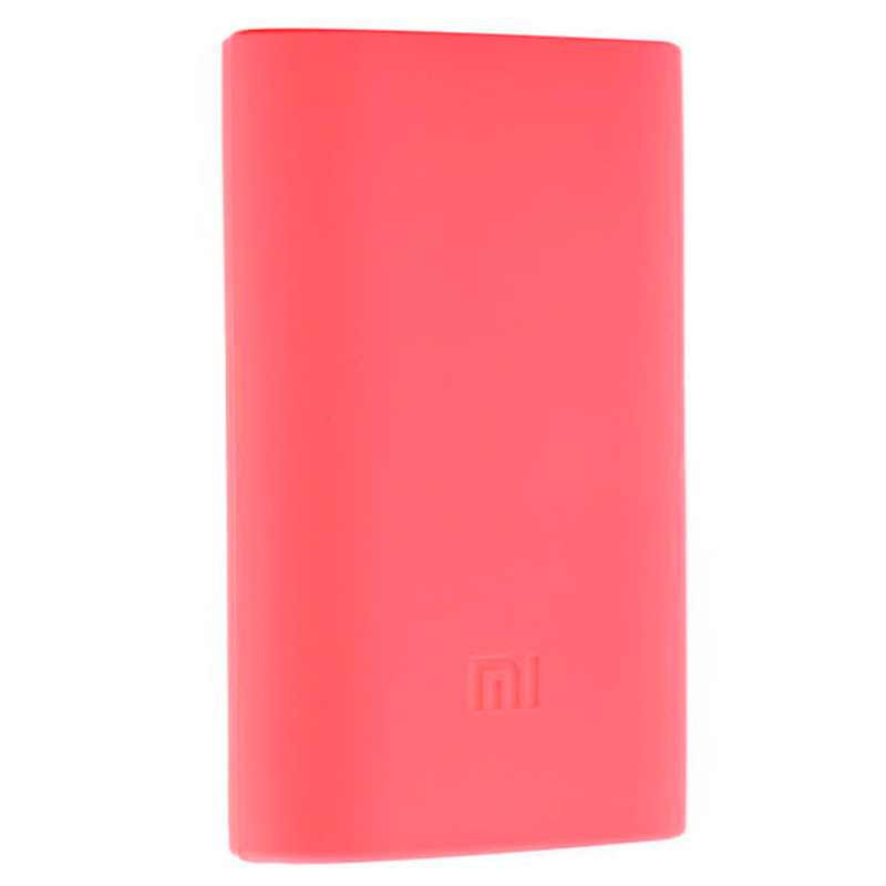 Чехол силиконовый для Xiaomi Power bank 5000 Slim, розовый