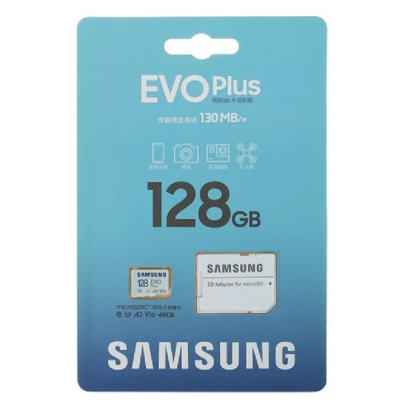 Карта памяти MicroSD Samsung 128GB Evo Plus
