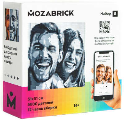 Фотоконструктор MOZABRICK Набор S, 51см х 51см, 5800 деталей