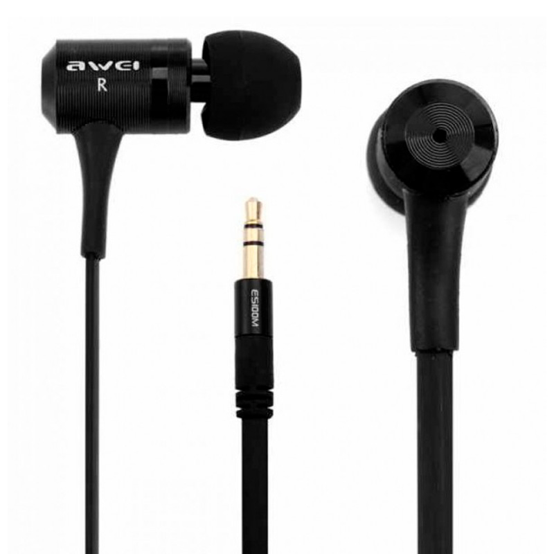 Проводные наушники Awei ES100M, черный