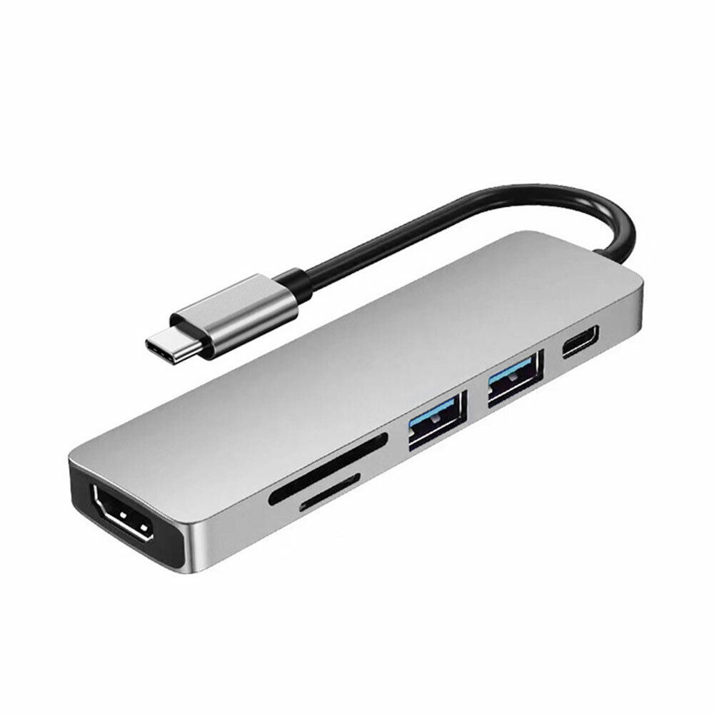Адаптер для MacBook Support 4K Series 6 in 1 Type-C Multifunctional HUB Adapter