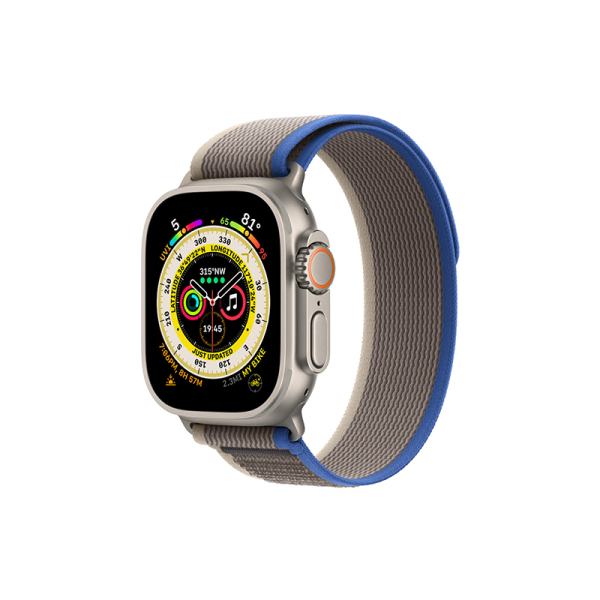 Ремешок для Apple Watch WIWU 42/44/45/49mm Trail Loop, серо-синий